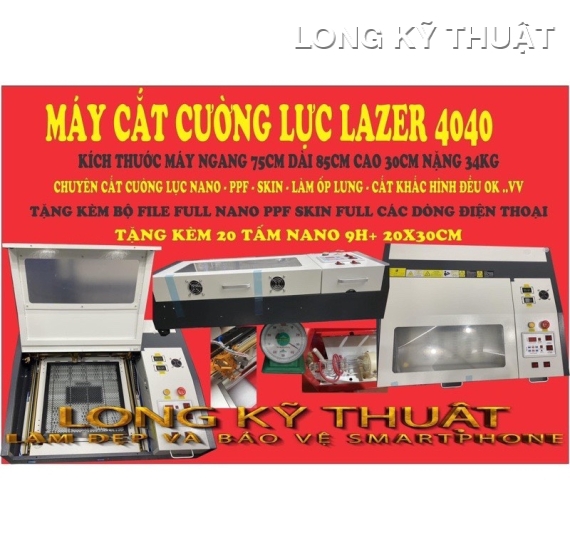 Máy Cắt Cường Lực Lazer LKT Size 40cm X40cm LKT