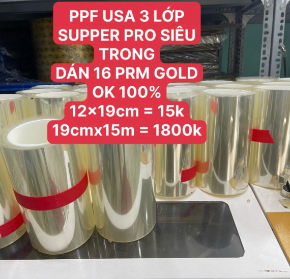 PPF USA 3 LỚP SUPER PRO SIÊU TRONG KO ĐỊNH HÌNH 